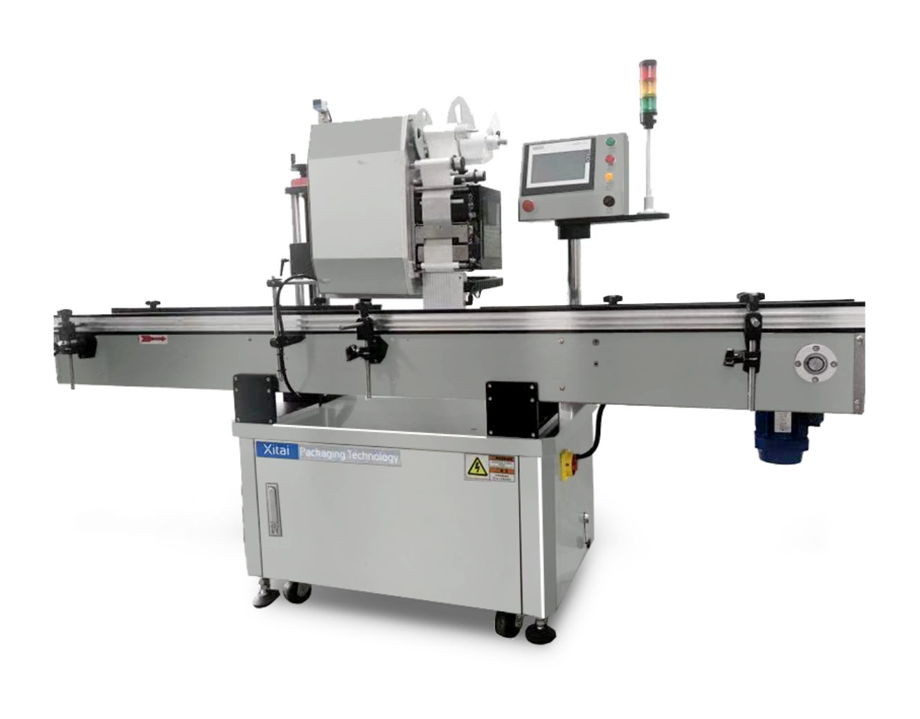 CL6300 Round bottle labeling machine with online printer